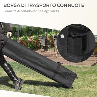 Gazebo Pop-Up Plegable, Gazebo De Jardín 3X3 M Con Mosquitera Y Bolsa De Transporte Con Ruedas, UV50+, Color Crema