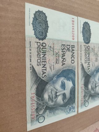 2 Billetes 500 Pesetas 1979 Banco de España