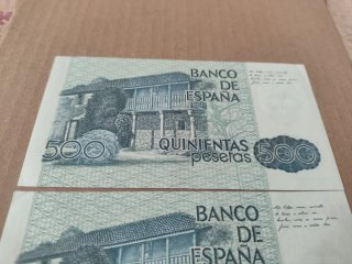 2 Billetes 500 Pesetas 1979 Banco de España