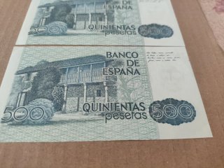 2 Billetes 500 Pesetas 1979 Banco de España