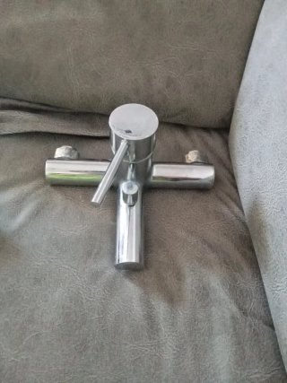 2 Grifos de cocina metálico plateado