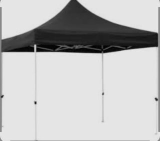 Carpa plegable negra 3x3 1 unidad 40. 2 unidades70