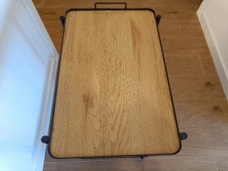 Carrito GANGSTED JYSK 2 estantes roble/negro