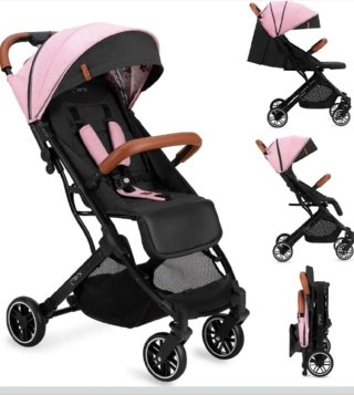 Silla de paseo MoMi rosa y negra