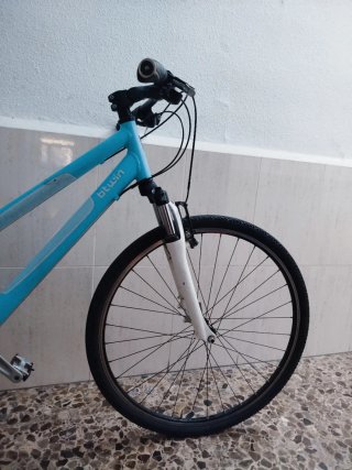 Bicicleta Híbrida B'Twin Riverside 3 Azul