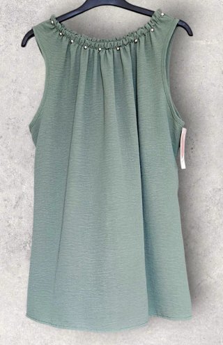 Conjunto 2 piezas verde con tachuelas