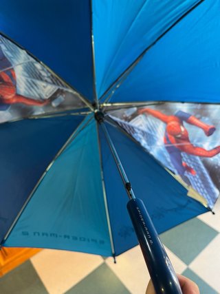 Paraguas Spiderman Azul y Rojo