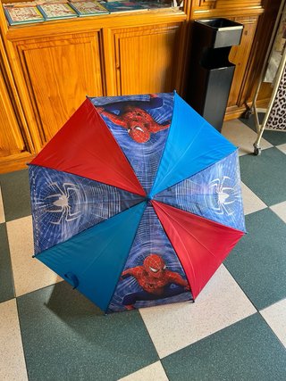 Paraguas Spiderman Azul y Rojo
