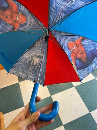 Paraguas Spiderman Azul y Rojo