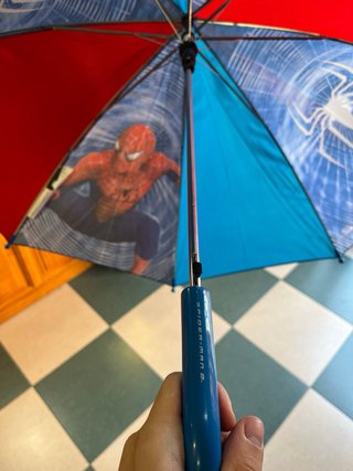 Paraguas Spiderman Azul y Rojo