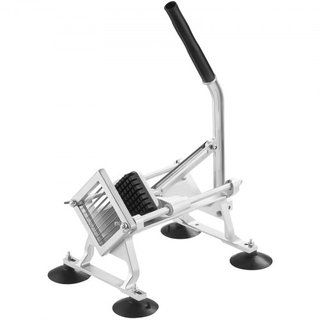 Cortadora de Verduras Comercial, Cortadora de Frutas de 3/8 de pulgada, Máquina Cortadora de Verduras de Acero Inoxidable y Aleación de Aluminio, Cortadora Manual con Pies Antideslizantes, para Rá...