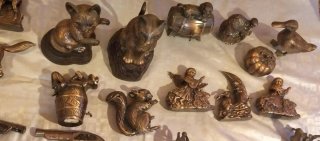 Lote Figuras Metal Vintage Bronce