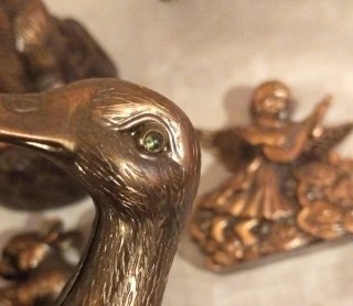 Lote Figuras Metal Vintage Bronce