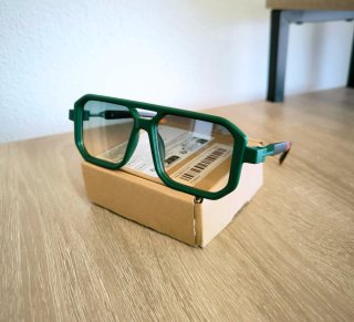Gafas de sol retro pasta verde militar