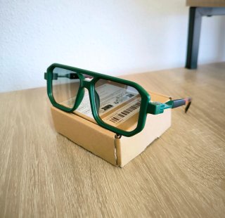 Gafas de sol retro pasta verde militar