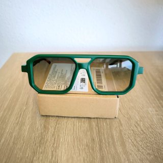 Gafas de sol retro pasta verde militar