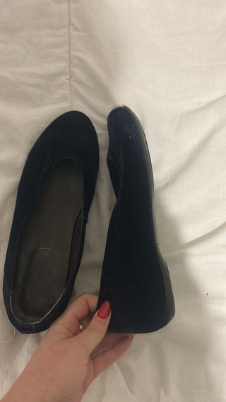 Zapatos planos Gianni azul talla 39