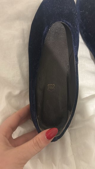 Zapatos planos Gianni azul talla 39