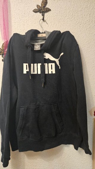 Sudadera con capucha Puma negra original
