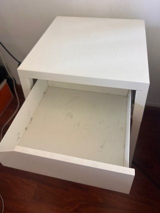 Mesita de noche blanca ikea