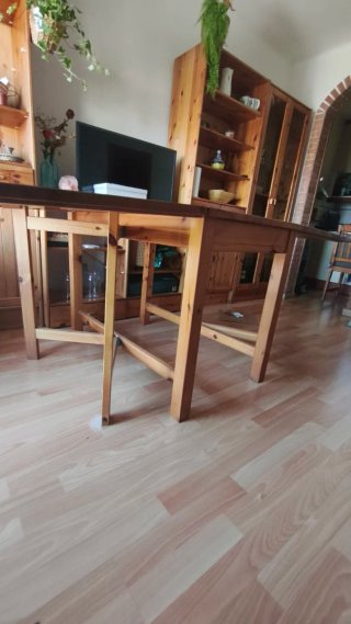Mesa extensible de madera