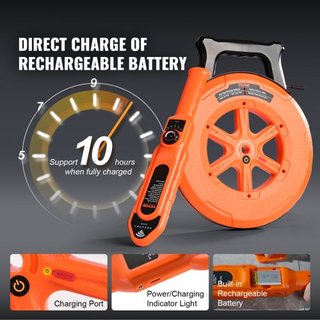 Detector de Bloqueo de Tuberías Localizadores 100ft/30m Impermeable para PVC Plástico Metal