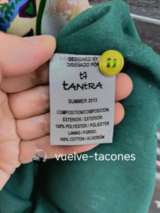Vestido cuello barco ♡  TANTRA * talla L