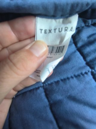 Edredón Textura Azul para cama de 90