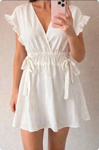 Vestido Zara blanco