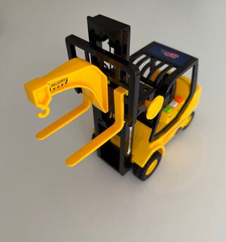Carretilla elevadora Juguettos obras luces