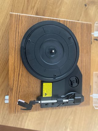 Tocadiscos Madera con Tapa