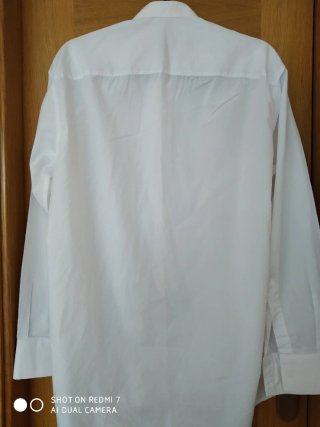 Camisa Leo Salvatore Blanca Cuello Pajarita