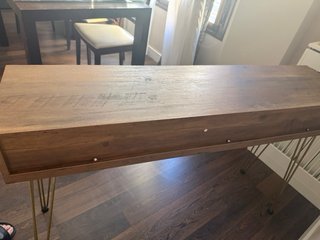 Mesa escritorio/recibidor madera y metal