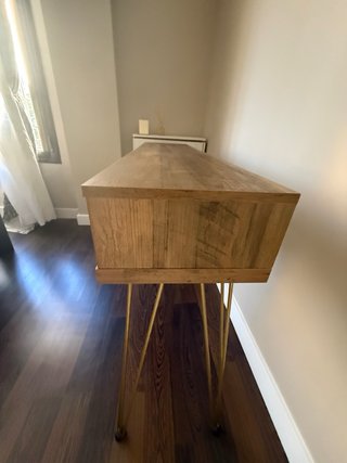 Mesa escritorio/recibidor madera y metal