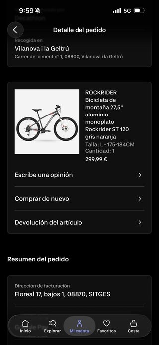 Bicicleta Montaña Rockrider Talla L