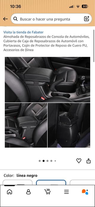 Reposabrazos Coche Universal 2 USB