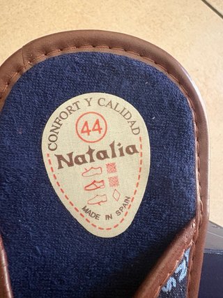 Zapatillas casa Natalia hombre nº44 sin estrenar