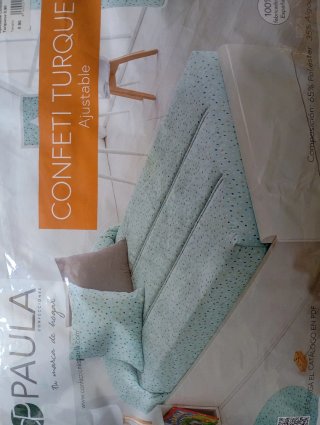 Edredón cama 90 turquesa