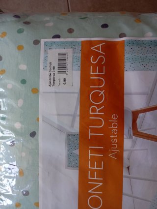 Edredón cama 90 turquesa
