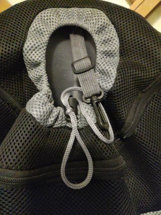 Mochila Transportín Perro Gato Negra Gris