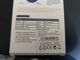 Mini masajeador TENS/EMS