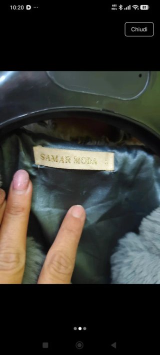 Giacca pelliccia grigia ragazza