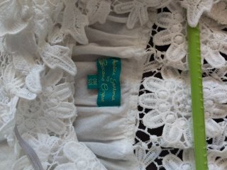 Vestido blanco de encaje talla única