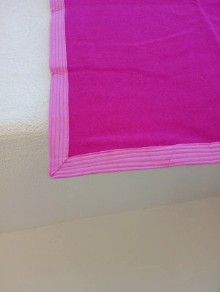 Coperta Pura Lana Vergine Rosa