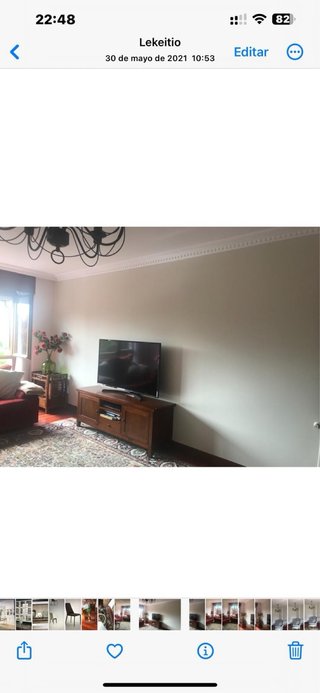 Mueble TV madera teka