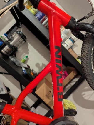 Bicicleta BTWIN 16 pulgadas Aluminio Roja