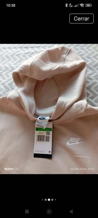 Sudadera Nike Beige Chico