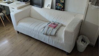 Sofá 2 plazas Ikea blanco