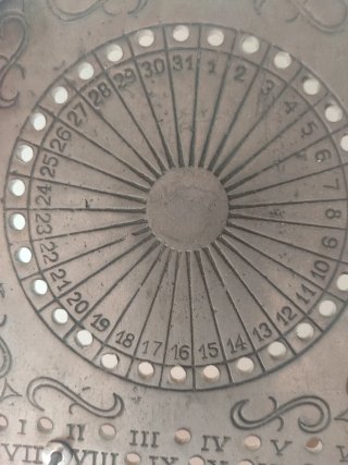 Calendario de mesa antiguo