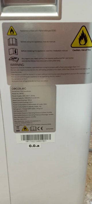 Aire Acondicionado Portátil Cecotec ForceClima